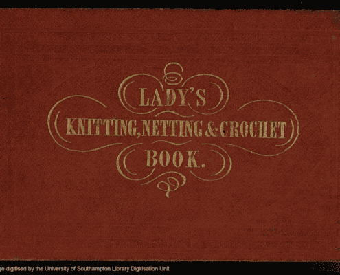 Image of the cover of Mrs. I.J. Gaugin's Lady's Knitting, Netting & Crochet Book