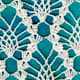 Crochet on a teal background