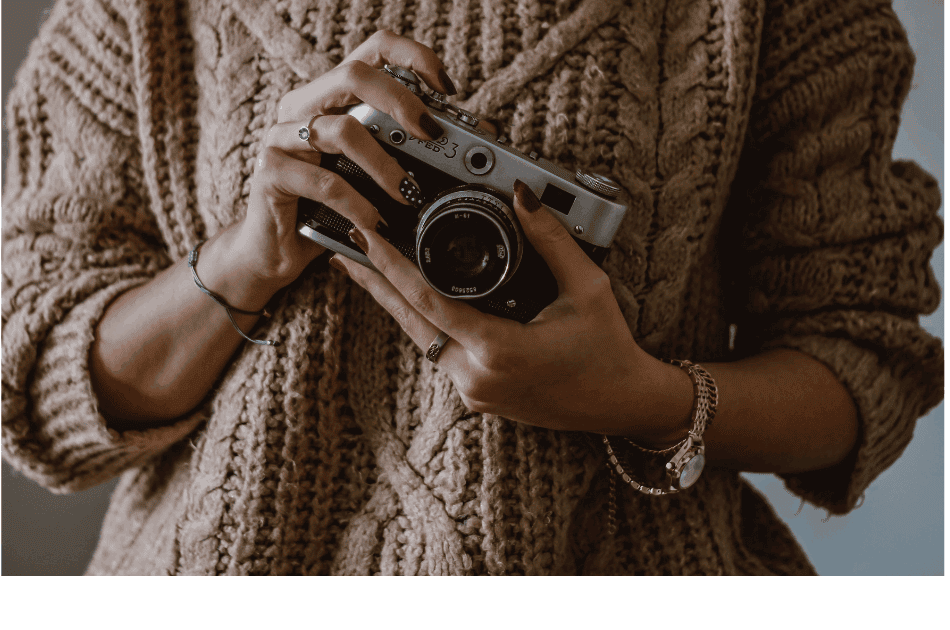 Photographer in Sweater